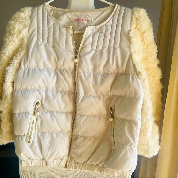 Feather sleeves warm jacket - Picture 8 of 8